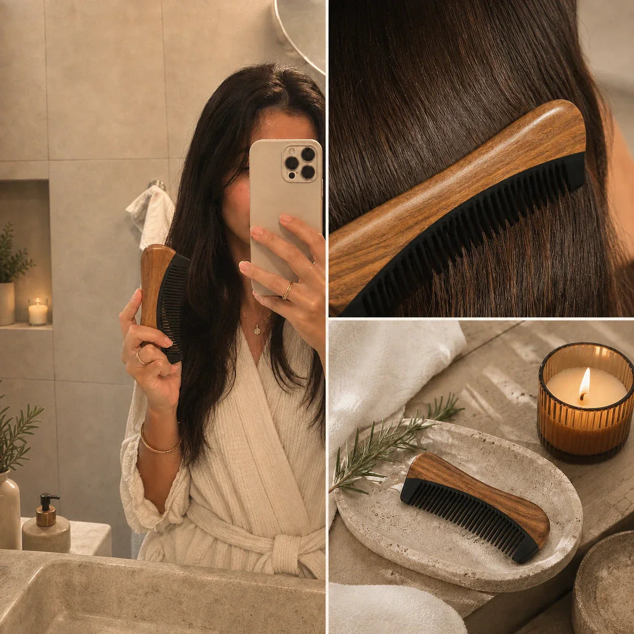 Peigne en corne de buffle Melgavo — visuel 3