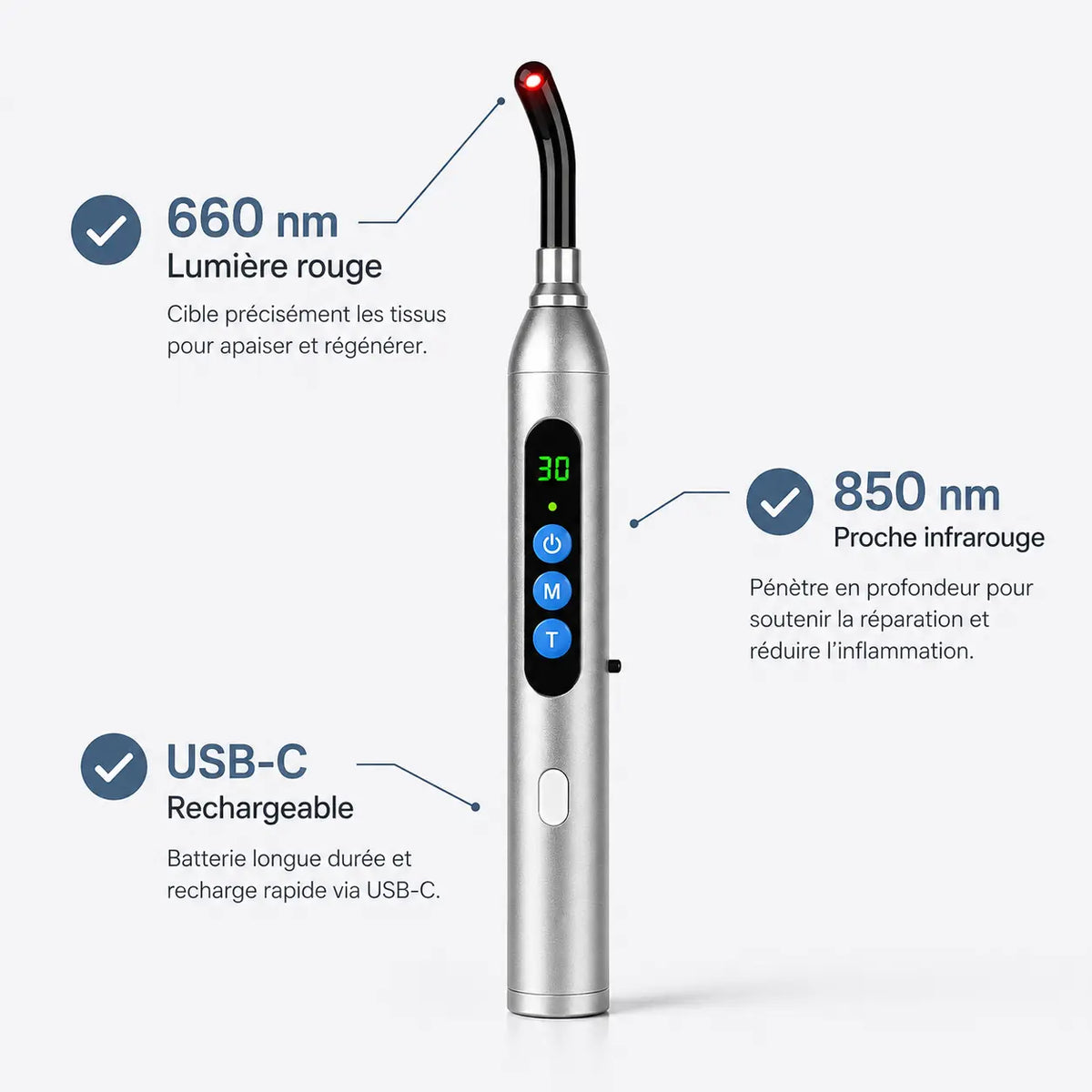 LumaCore — Stylo Lumière Rouge