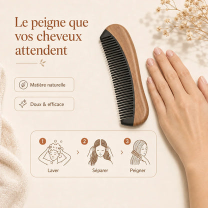 Peigne en corne de buffle Melgavo — visuel 2