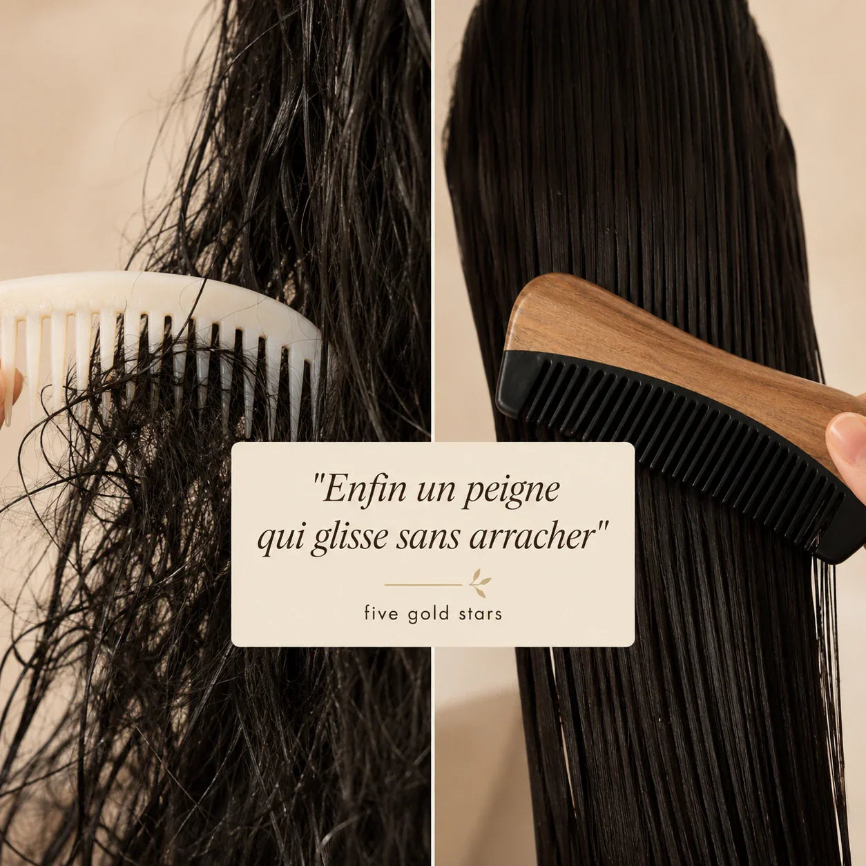 Peigne en corne de buffle Melgavo — visuel 5