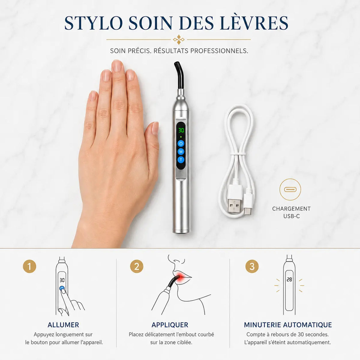 LumaCore — Stylo Lumière Rouge